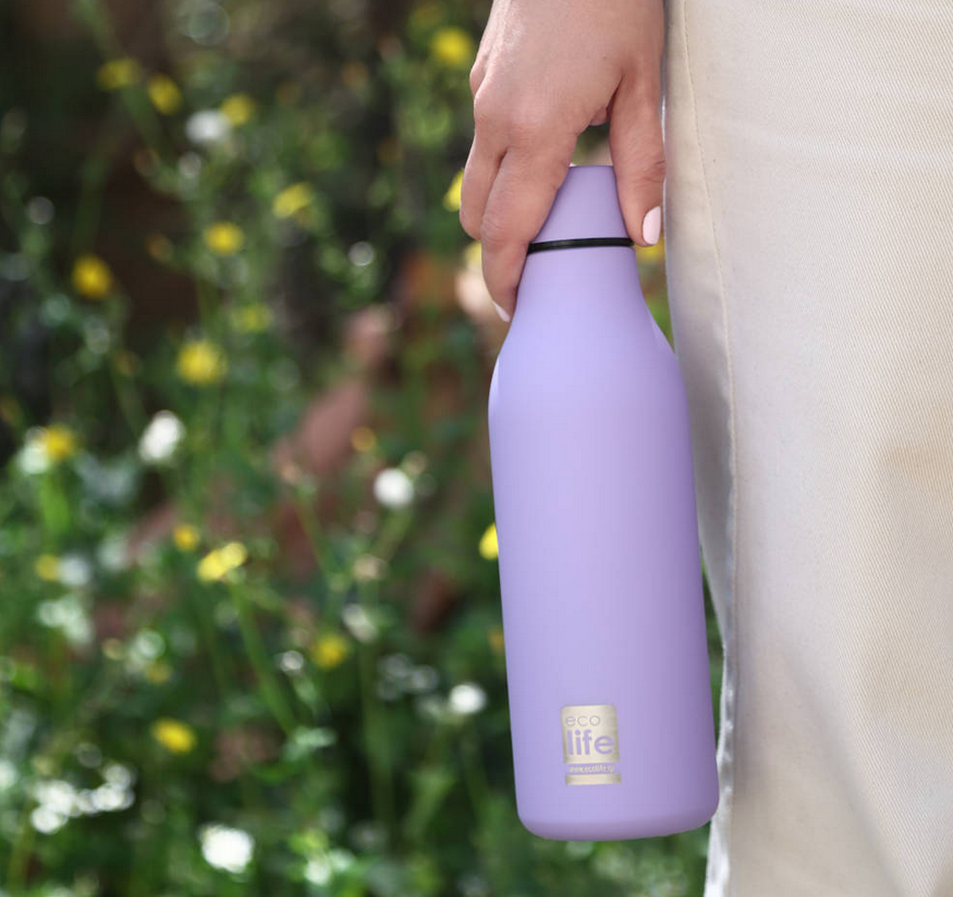 Eco life Μπουκάλι θερμός ανοξείδωτο 550ml Levander 33-BO-2353
