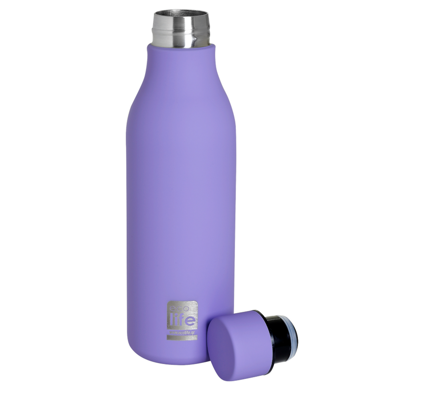 Eco life Μπουκάλι θερμός ανοξείδωτο 550ml Levander 33-BO-2353
