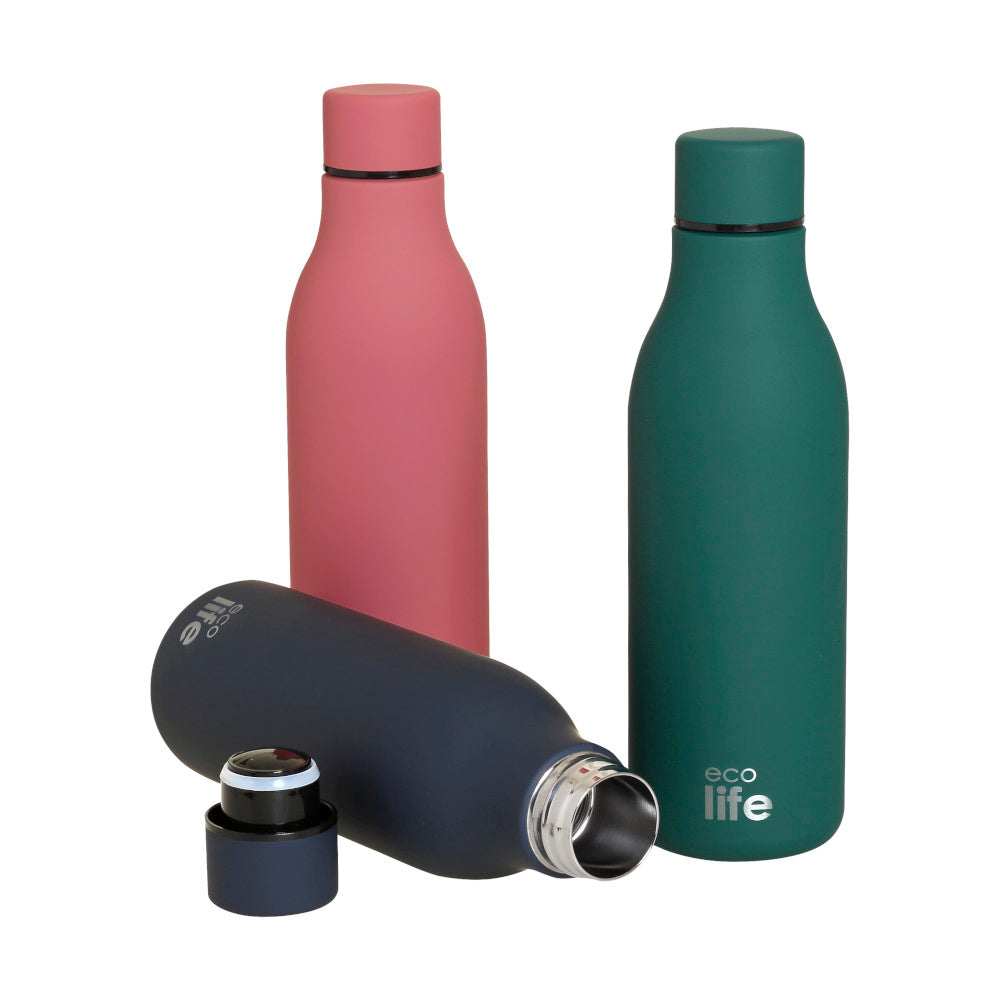 Eco life Μπουκάλι θερμός ανοξείδωτο 550ml Iron Grey 33-BO-2357