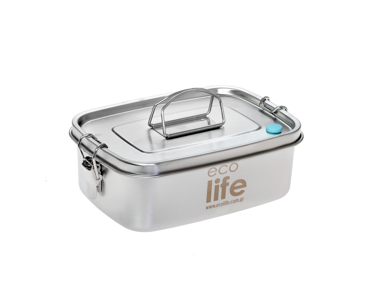 Ecolife Ανοξείδωτο Φαγητοδοχείο 1000ml Μονού Τοιχώματος    33-FC-9085