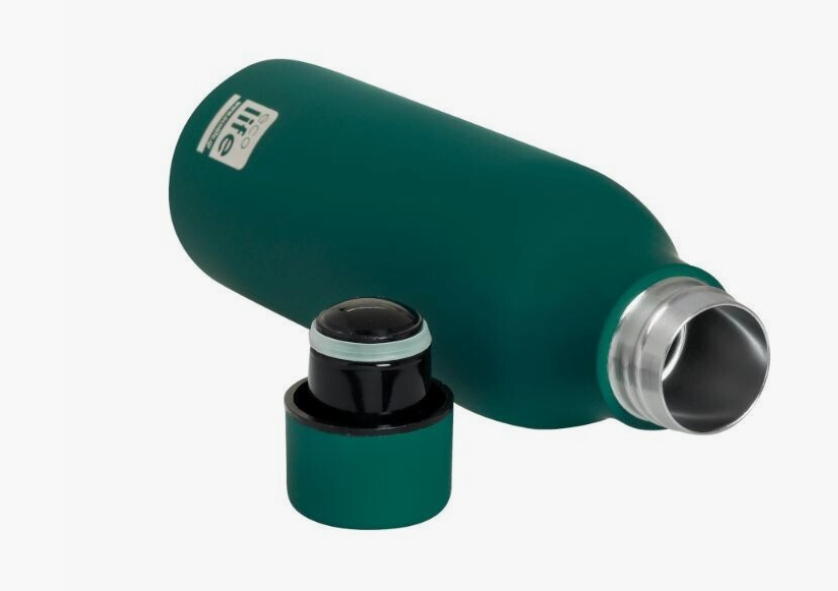 Ecolife Μπουκάλι Θερμός Ανοξείδωτο 550ml Pine Green 33-BO-2354
