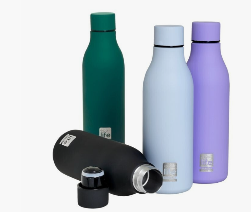 Ecolife Μπουκάλι Θερμός Ανοξείδωτο 550ml Pine Green 33-BO-2354