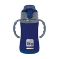 Ecolife Παιδικό Θερμός με Καλαμάκι 300ml Kids Thermos Navy blue 33-BO-2990