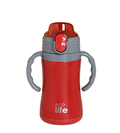Ecolife Παιδικό Θερμός με Καλαμάκι 300ml Kids Thermos Κ΄όκκινο 33-BO-2999
