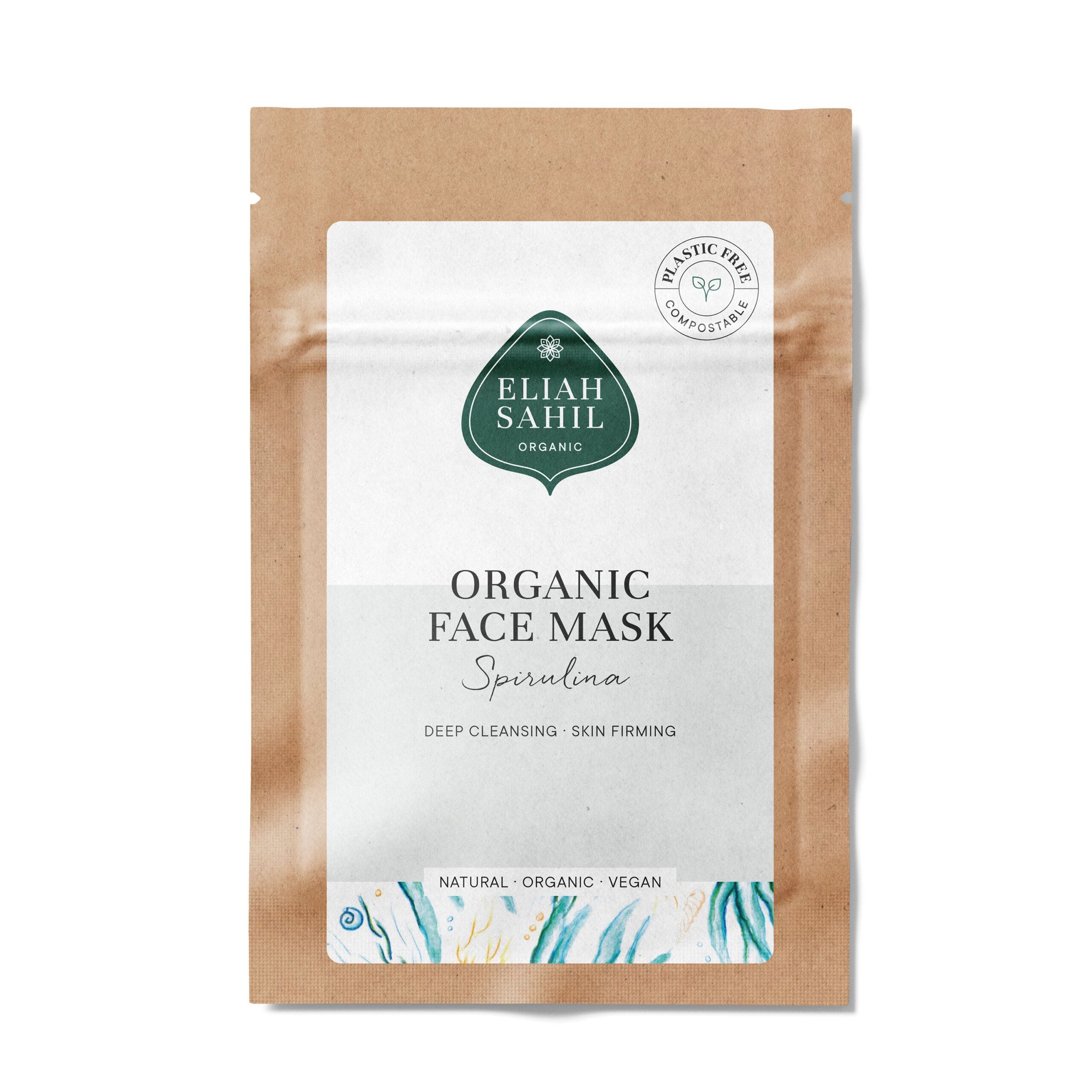 Organic Face Mask Spirulina | Sample 10g