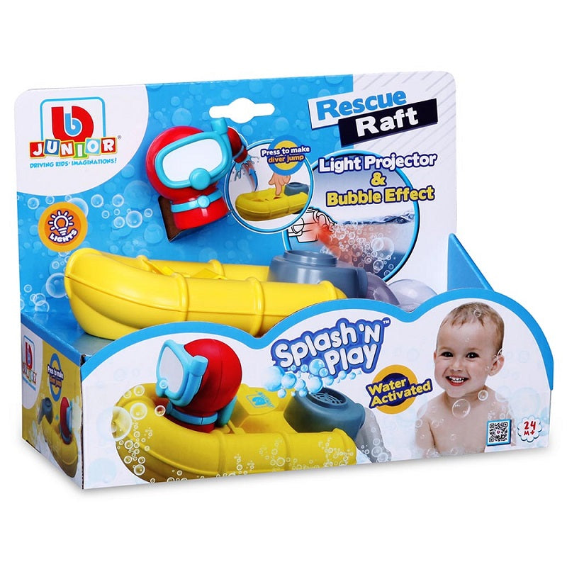 Bburago Junior Splash ‘N Play ρυμουλκό πλοίο με σχεδία διάσωσης 16-89014