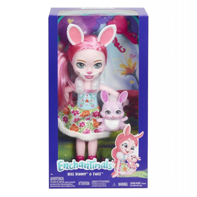 Mattel Enchantimals Μεγάλη Κούκλα – Bree Bunny Με Twist FRH51