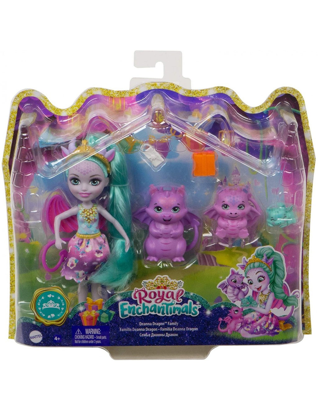 Mattel Enchantimals Royals – Κούκλα Και Οικογένεια Δράκοι GYJ09
