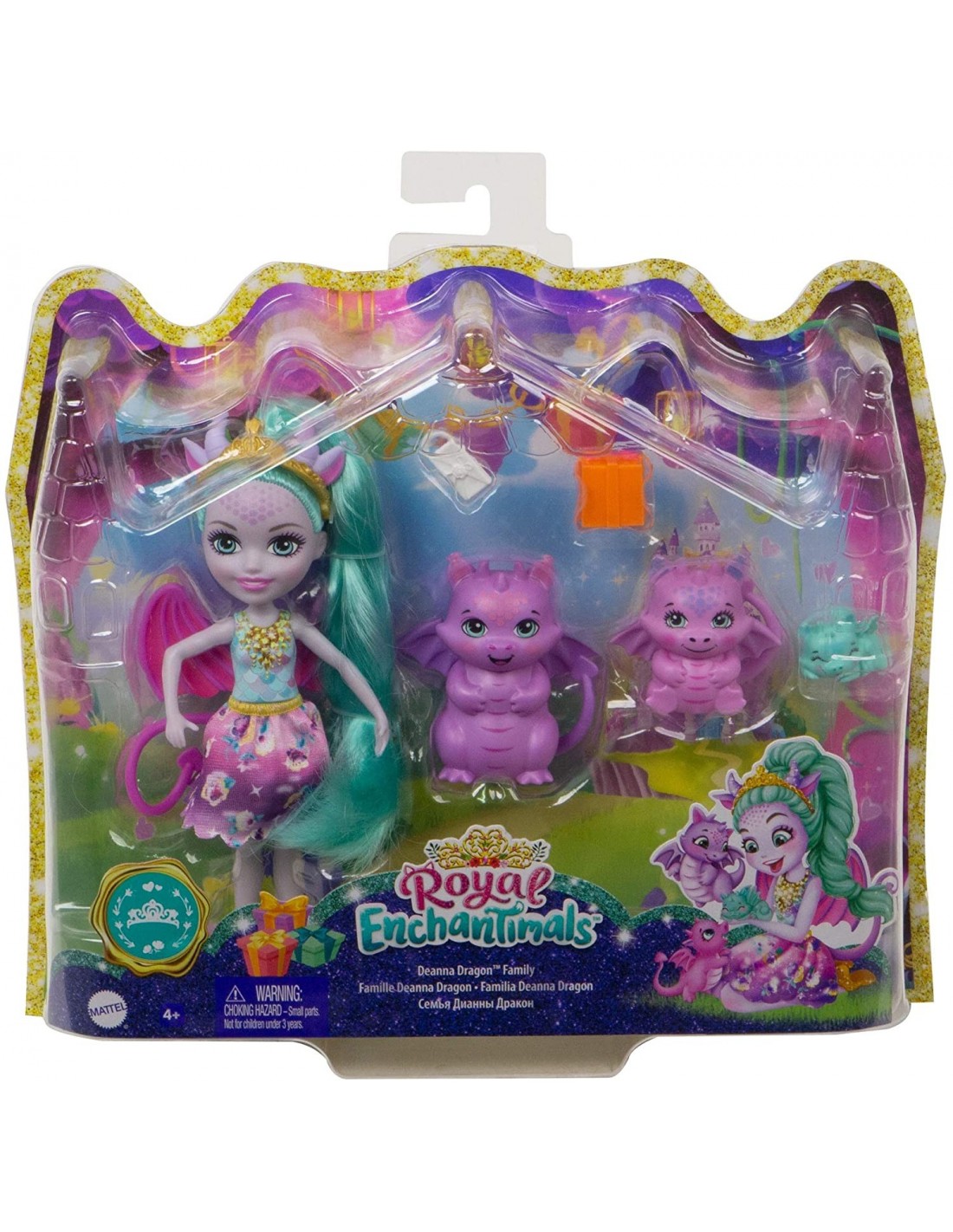 Mattel Enchantimals Royals – Κούκλα Και Οικογένεια Δράκοι GYJ09
