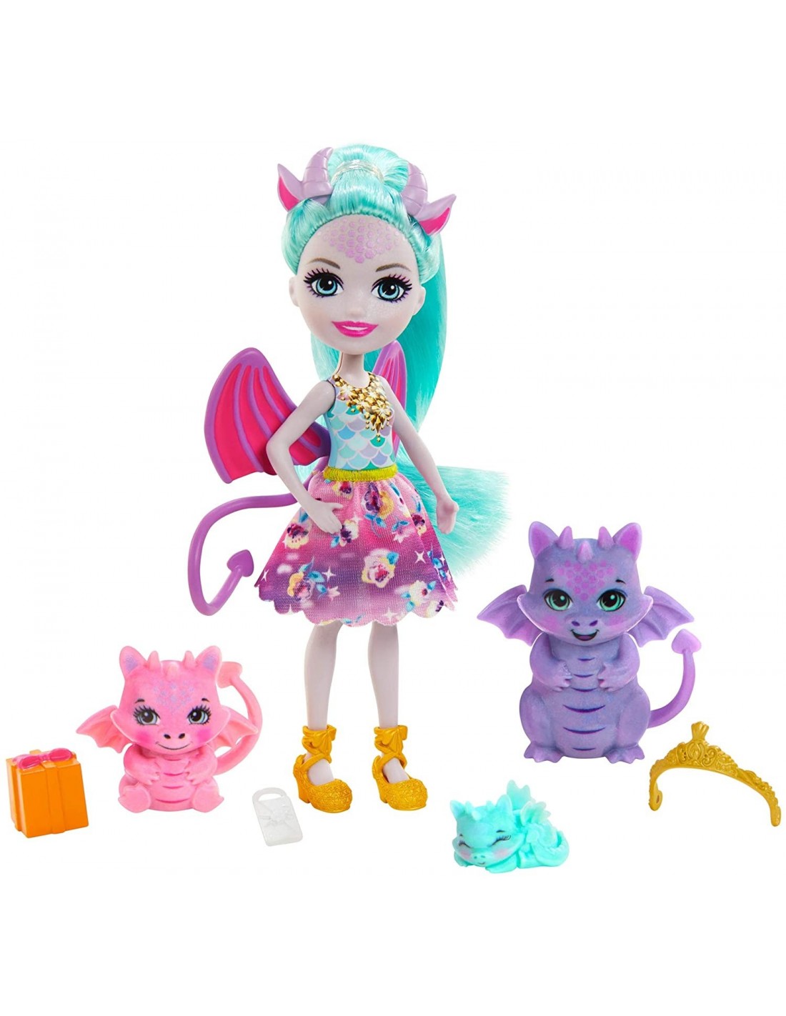 Mattel Enchantimals Royals – Κούκλα Και Οικογένεια Δράκοι GYJ09