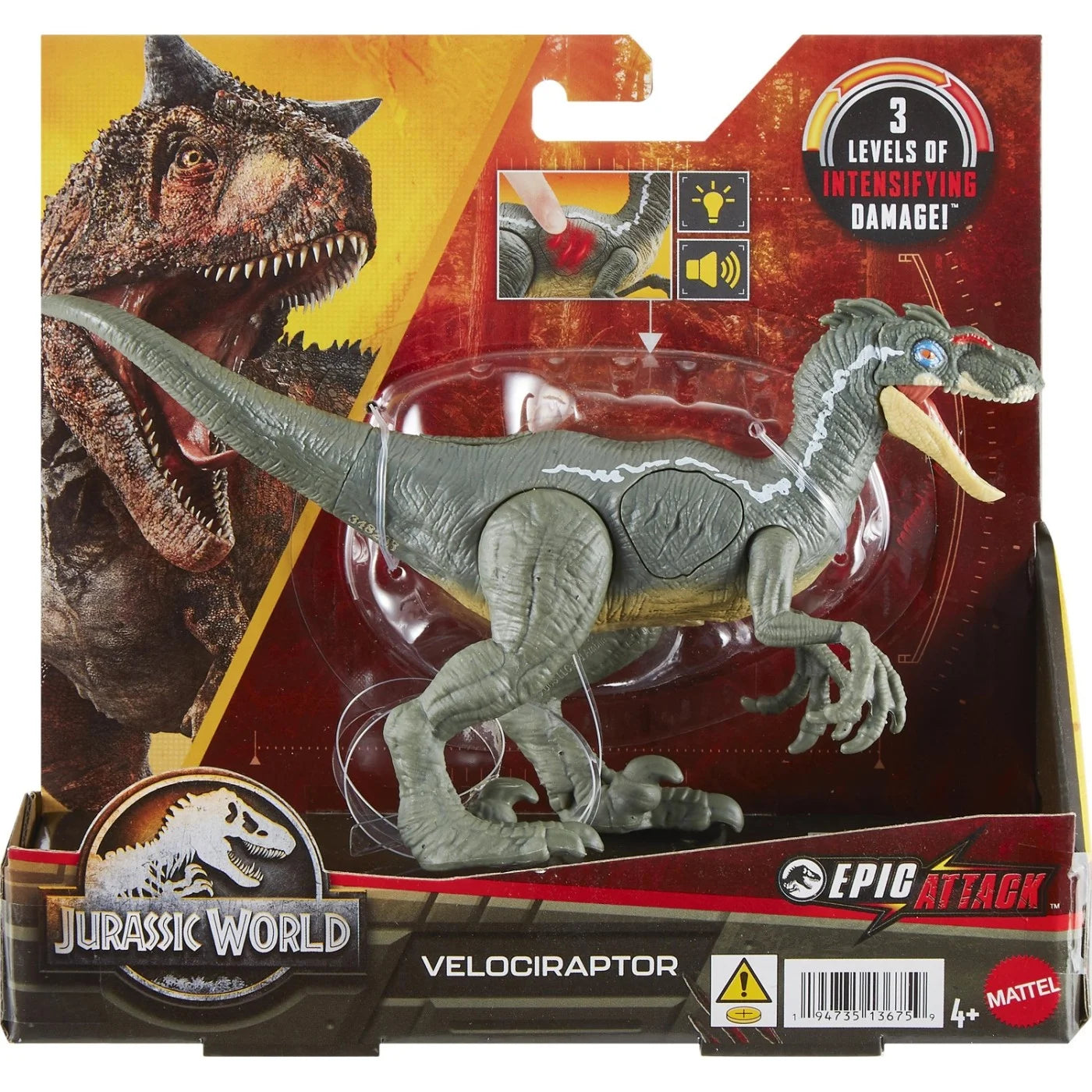 Jurassic World Epic Attack Velociraptor (HNC11)