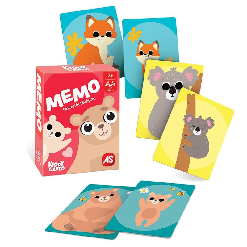 AS Επιτραπέζιο Παιχνίδι Kiddy Cards - ΜΕΜΟ
