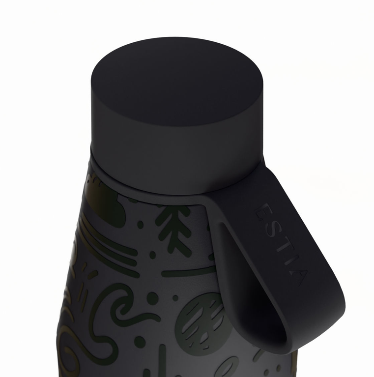 Estia  Μπουκάλι Θερμός 500ml Save The Aegean Flow Noir Echo 01-42059