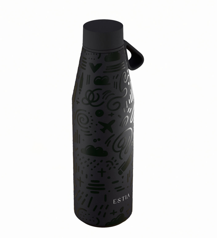 Estia  Μπουκάλι Θερμός 500ml Save The Aegean Flow Noir Echo 01-42059