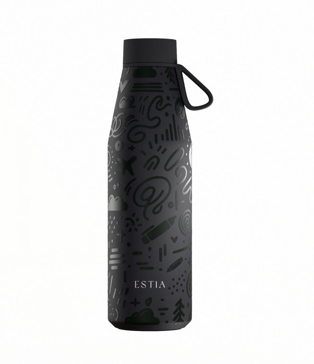 Estia  Μπουκάλι Θερμός 500ml Save The Aegean Flow Noir Echo 01-42059