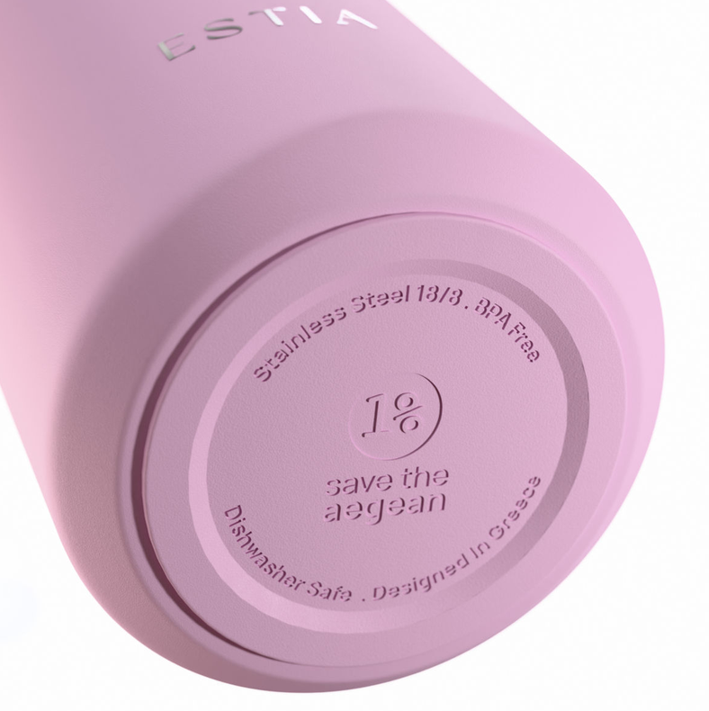 Estia Μπουκάλι Θερμός 800ml Save The Aegean Flow Lavender  01-43155