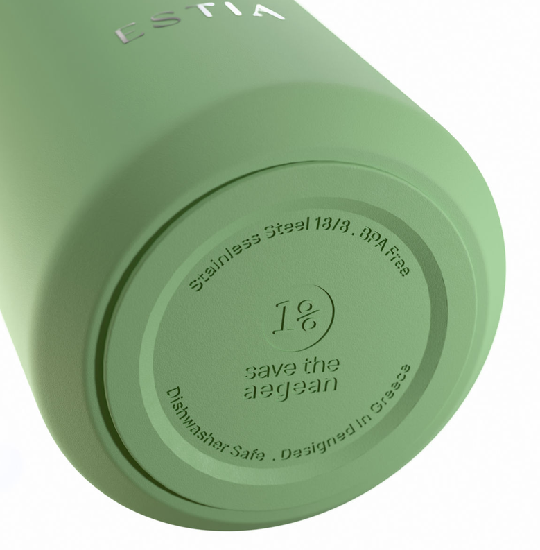 Estia Μπουκάλι Θερμός 800ml Save The Aegean Flow PINE  01-43179