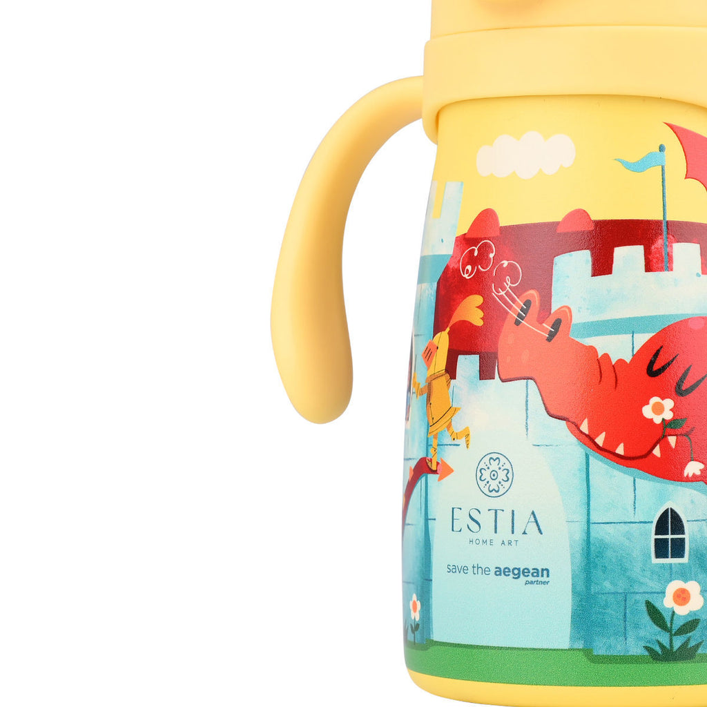 Estia ΘΕΡΜΟΣ ΠΑΙΔΙΚΟ BUBBLE BOTTLE SAVE THE AEGEAN 300ml FORTRESS DRAGON 01-33217