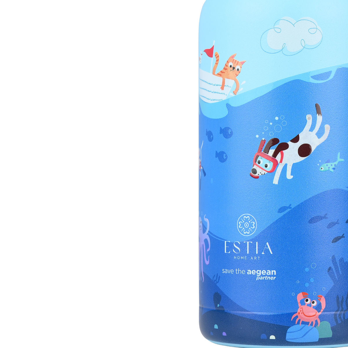 Estia ΘΕΡΜΟΣ ΠΑΙΔΙΚΟ WONDER BOTTLE SAVE THE AEGEAN 350ml OCEAN PLAY