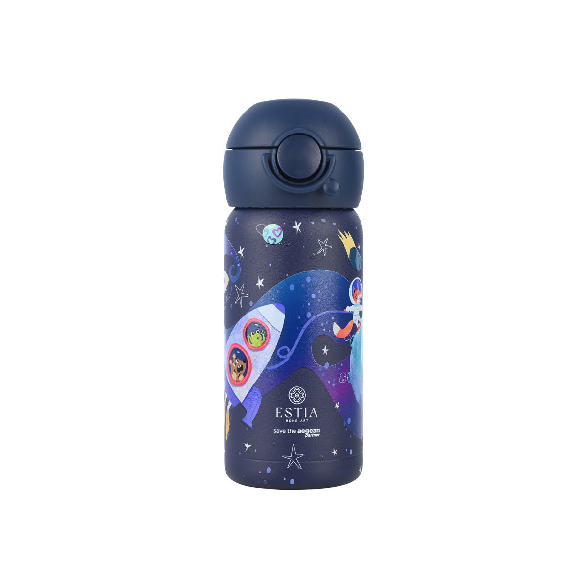 Estia ΘΕΡΜΟΣ ΠΑΙΔΙΚΟ WONDER BOTTLE SAVE THE AEGEAN 350ml SOLAR JUMP 01-33057