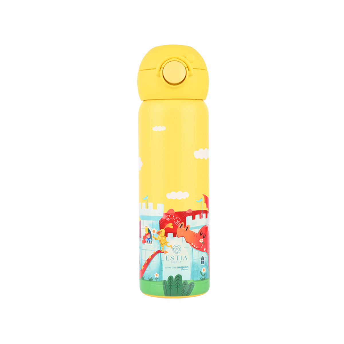Estia ΘΕΡΜΟΣ ΠΑΙΔΙΚΟ WONDER BOTTLE SAVE THE AEGEAN 500ml FORTRESS DRAGON 01-33149