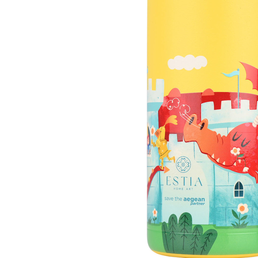 Estia ΘΕΡΜΟΣ ΠΑΙΔΙΚΟ WONDER BOTTLE SAVE THE AEGEAN 500ml FORTRESS DRAGON 01-33149