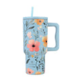 Estia ΘΕΡΜΟΣ STRAW TUMBLER XL SAVE THE AEGEAN 900ml SKY GARDEN 01-32036