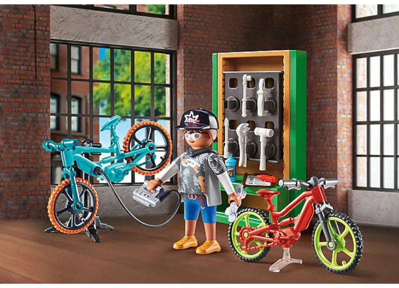 PLAYMOBIL Gift Set Συνεργείο ποδηλάτων (70674)