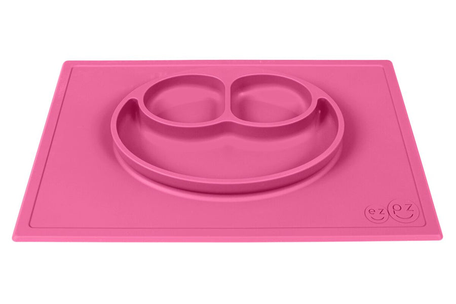 Ezpz: Εκπαιδευτικό πιάτο 24+ μηνών Happy Mat - Pink HM-P7424U
