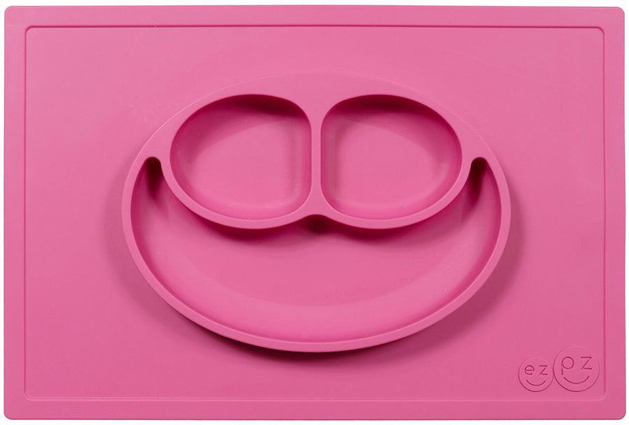 Ezpz: Εκπαιδευτικό πιάτο 24+ μηνών Happy Mat - Pink HM-P7424U