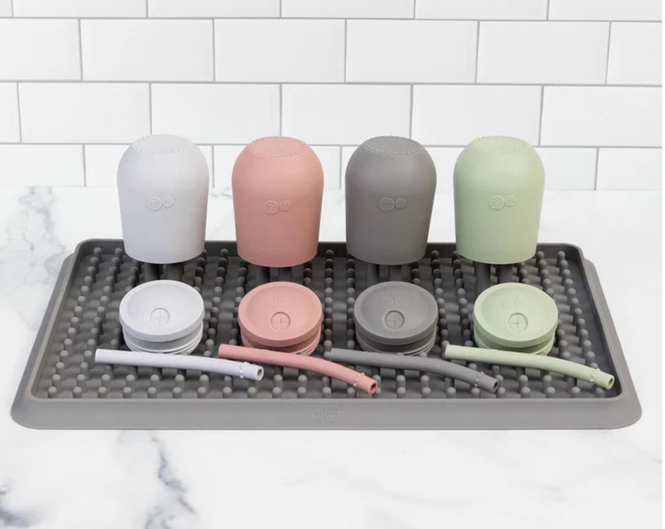 Ezpz Εκπαιδευτικό ποτήρι 24+ μηνών HappyCup + καλαμάκι Blush HC-B7612U