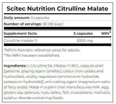 Scitec Nutrition Citrulline Malate 90 Caps