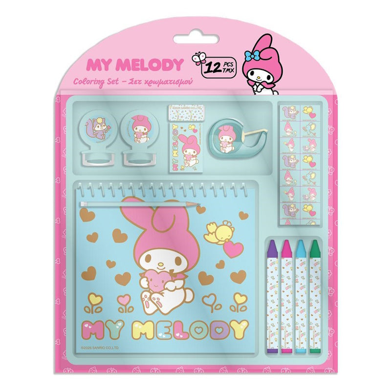 Diakakis Σετ Χρωματισμού 12 τμχ. My Melody