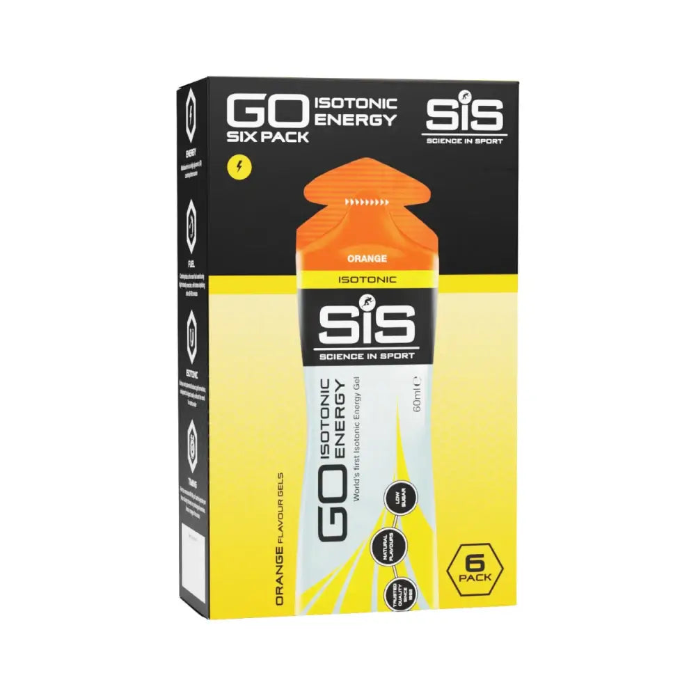 Science in Sport (SiS) GO Isotonic Energy Gels (6x60ml) Orange