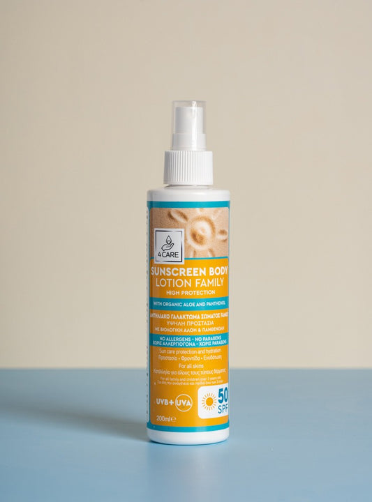 4care Αντηλιακό Γαλάκτωμα Σώματος Family 50SPF 4care