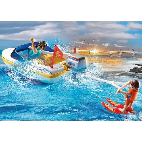 Playmobil Family Fun Φορτηγάκι με τρέιλερ και ταχύπλοο