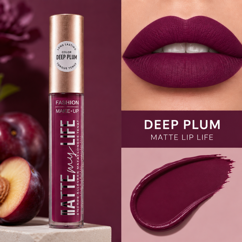 Fashion makeup matte my life long lasting matte ink Deep Plum