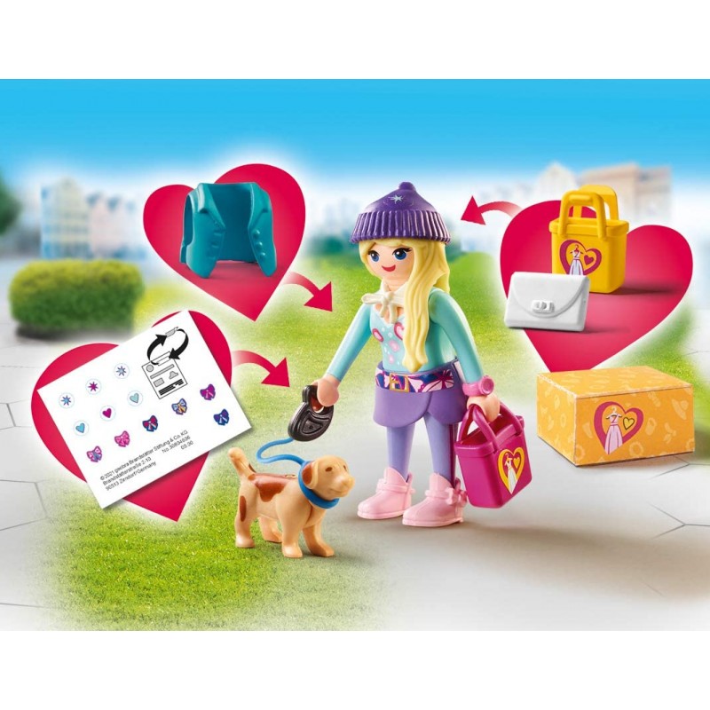 Playmobil Fashionista Fashion Girl Με Σκυλάκι 70595