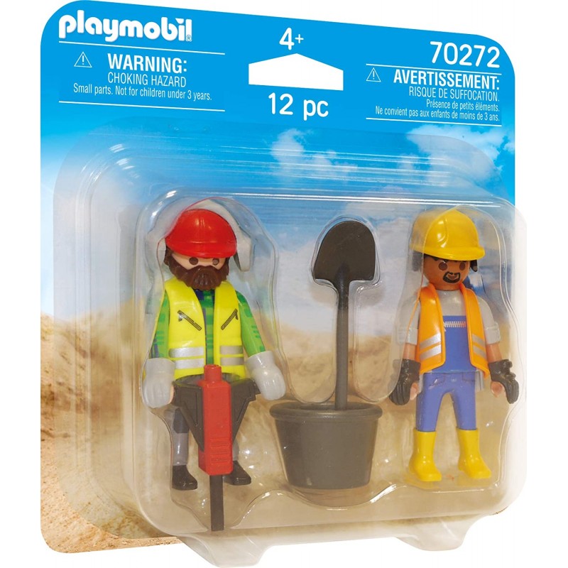 Playmobil Figures Duo Pack Εργάτες Οικοδομών 70272