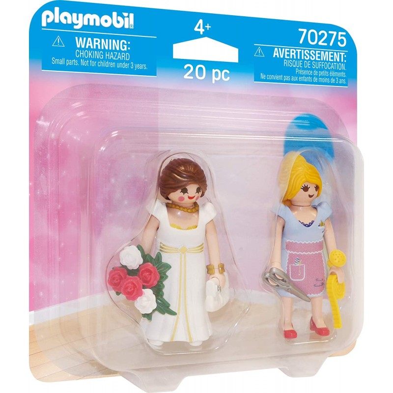 Playmobil Figures Duopack Princess And Tailor Νύφη Και Μοδίστρα 70275