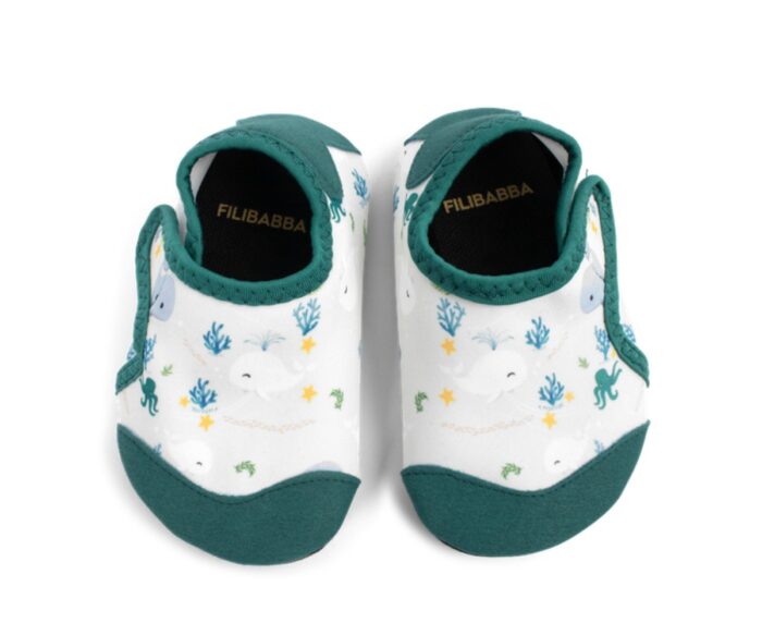 Filibabba Bath Shoes Christian’s Whale Tales  No24–25 108.00580