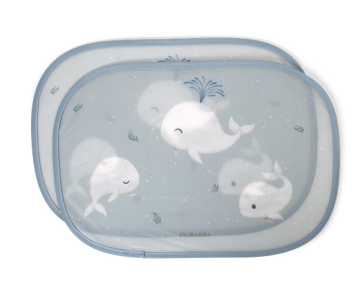 Filibabba Sun Shades for the Car 2pcs Christian’s Whale Tales  108.00637