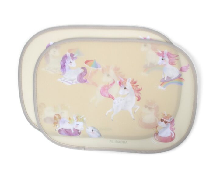 Filibabba Sun Shades for the Car 2pcs Unicorn Shores  108.00638