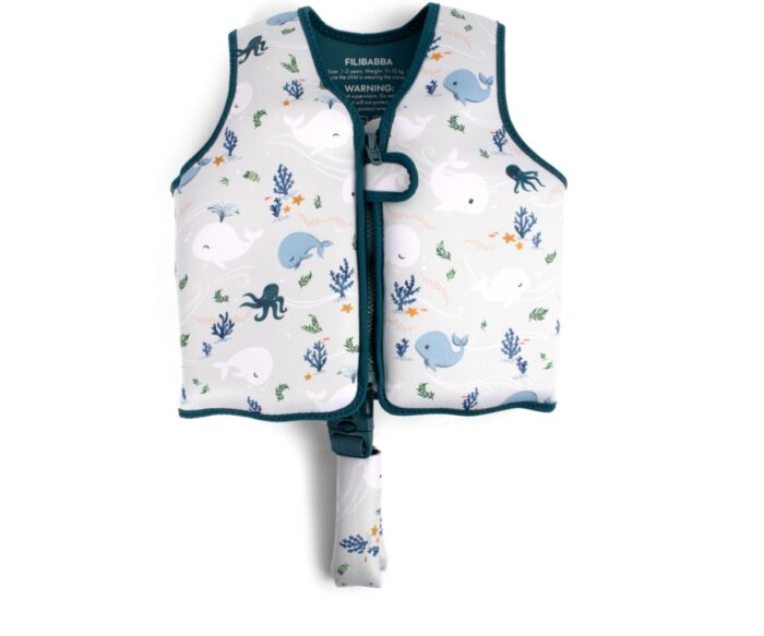 Filibabba Swim Vest Christian’s Whale Tales s 5-6  ετών 108.00610