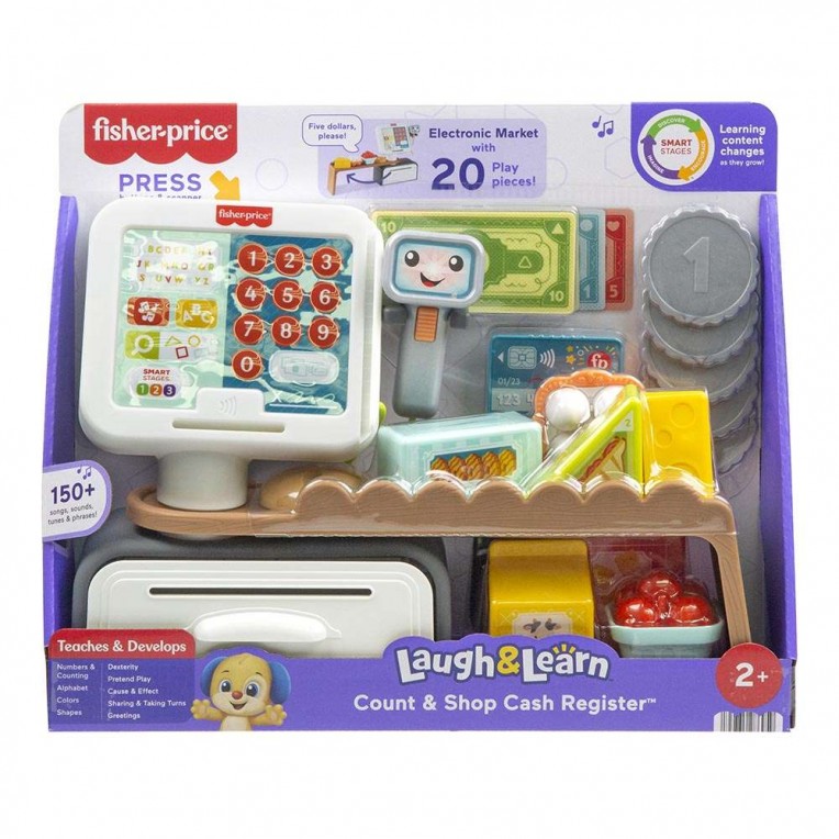 Fisher-Price Παίζω & Μαθαίνω Εκπαιδευτική Ταμειακή Μηχανή (JGW99)