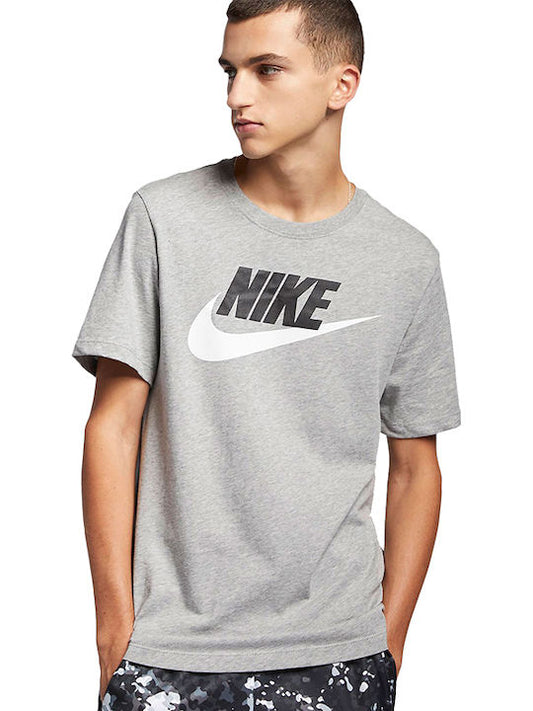 Nike Icon Futura Αθλητικό T-shirt Γκρι DX1985-063