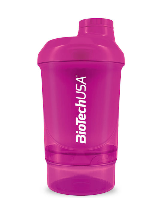 Biotech USA Wave Shaker Πρωτεΐνης 600ml Magenta