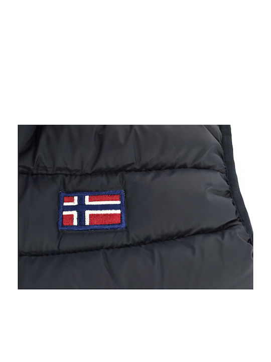 Squola Nautica Italiana Αμάνικο Ανδρικό Μπουφάν Puffer 119148 Μαύρο