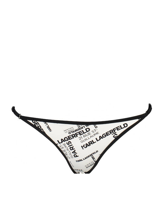 Karl Lagerfeld Bikini Slip Λευκό