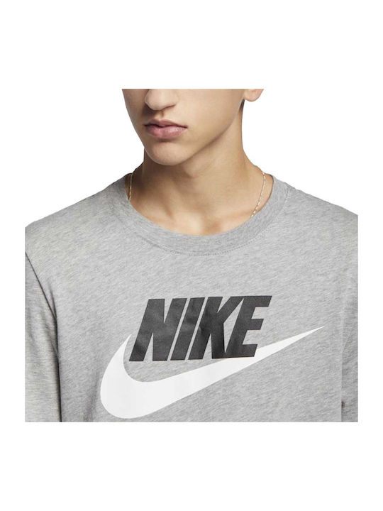 Nike Icon Futura Αθλητικό T-shirt Γκρι DX1985-063